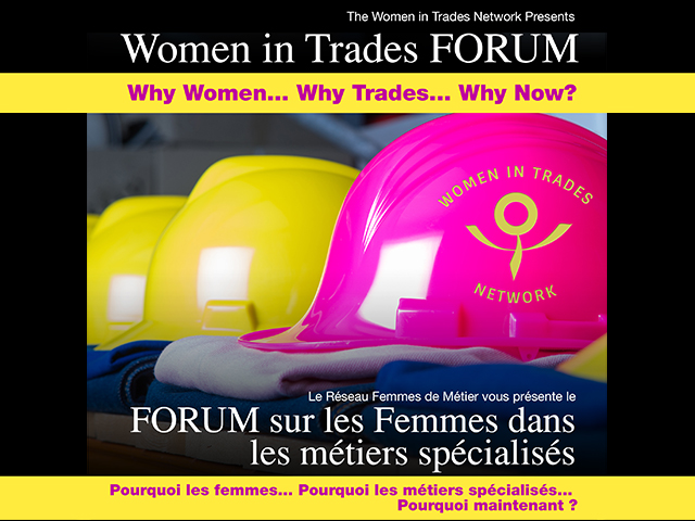Forum provincial Femmes de métiers 2014 (En anglais seulement)