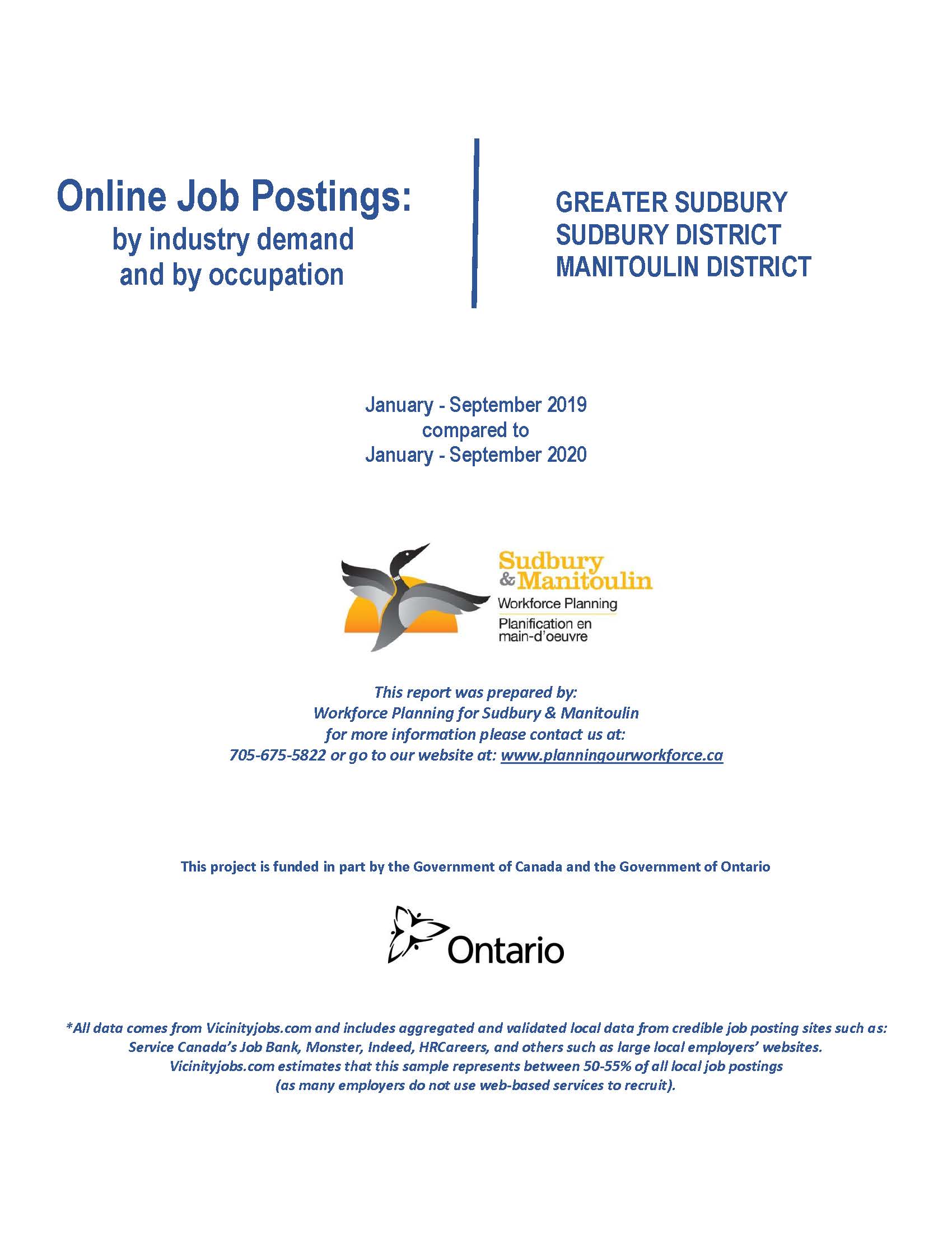 Rapport annuel sur les offres d'emplois en ligne